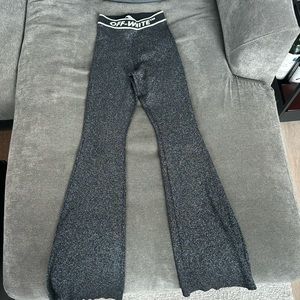 Off-White Glitter Knit Pants